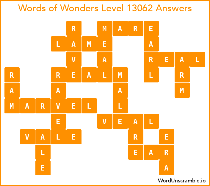 Words of Wonders Level 13062 Answers