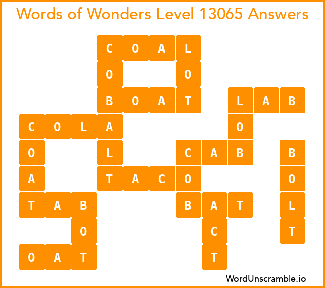 Words of Wonders Level 13065 Answers