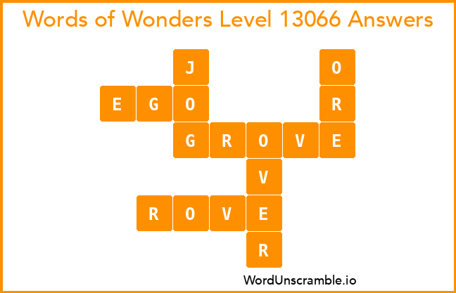 Words of Wonders Level 13066 Answers