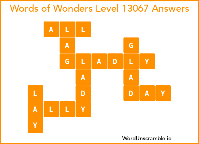 Words of Wonders Level 13067 Answers