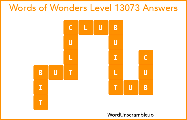 Words of Wonders Level 13073 Answers