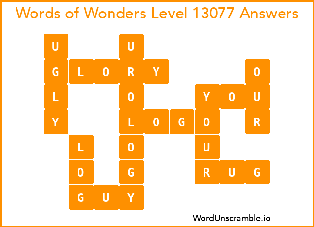 Words of Wonders Level 13077 Answers