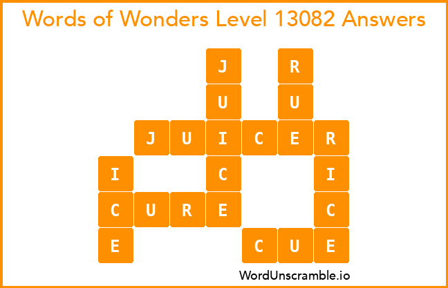 Words of Wonders Level 13082 Answers