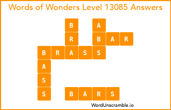 Words of Wonders Level 13085 Answers