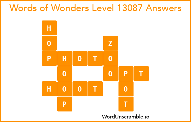 Words of Wonders Level 13087 Answers