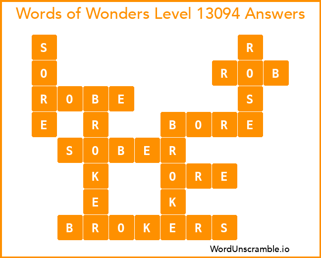Words of Wonders Level 13094 Answers