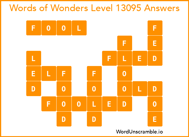 Words of Wonders Level 13095 Answers