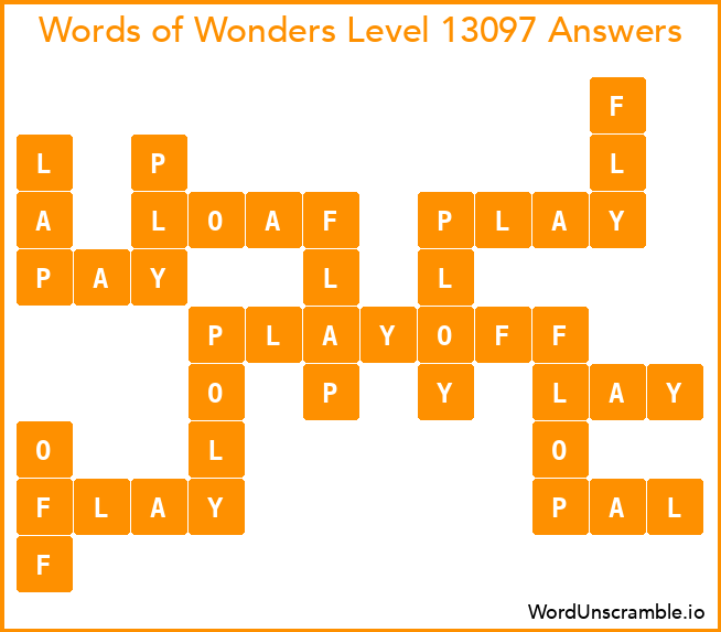 Words of Wonders Level 13097 Answers