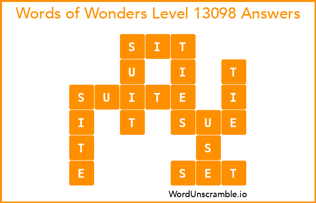 Words of Wonders Level 13098 Answers