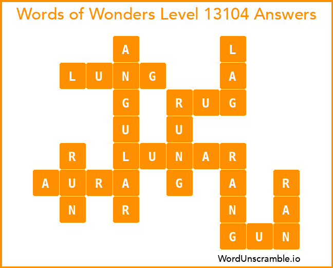 Words of Wonders Level 13104 Answers