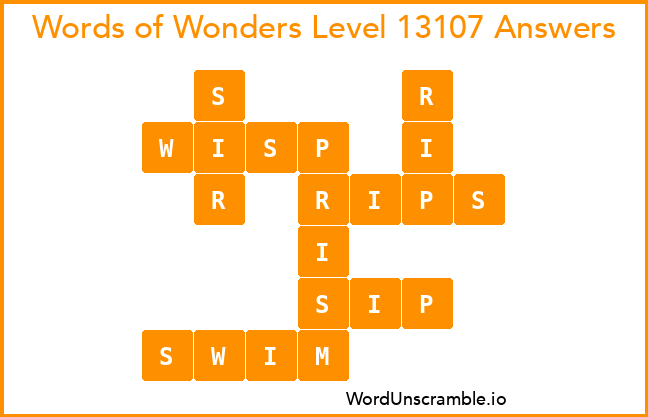 Words of Wonders Level 13107 Answers