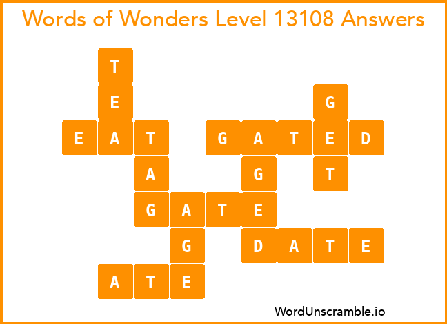 Words of Wonders Level 13108 Answers