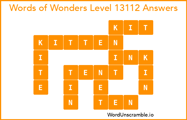 Words of Wonders Level 13112 Answers