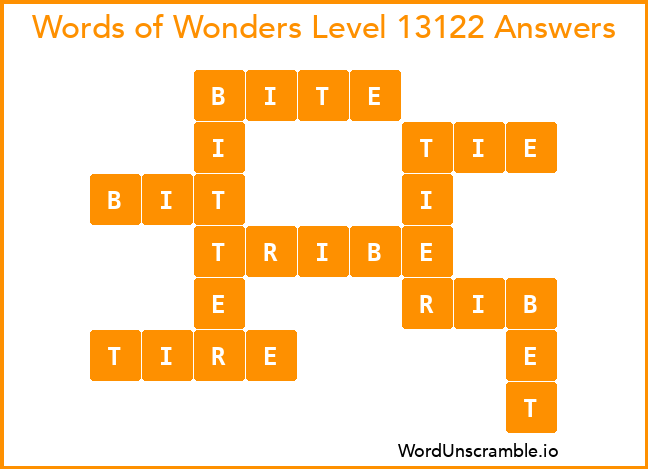 Words of Wonders Level 13122 Answers
