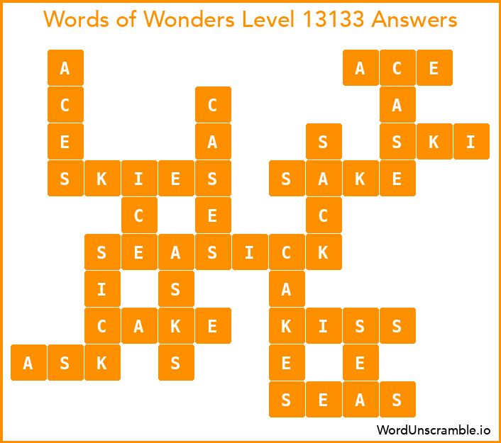 Words of Wonders Level 13133 Answers