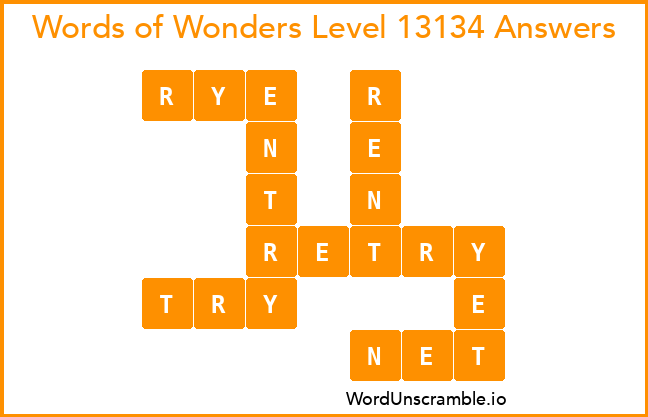 Words of Wonders Level 13134 Answers