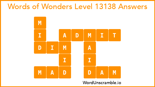 Words of Wonders Level 13138 Answers