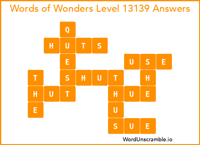 Words of Wonders Level 13139 Answers