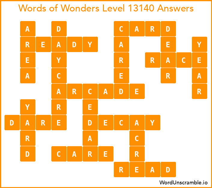 Words of Wonders Level 13140 Answers