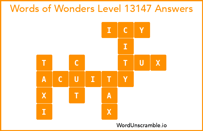 Words of Wonders Level 13147 Answers
