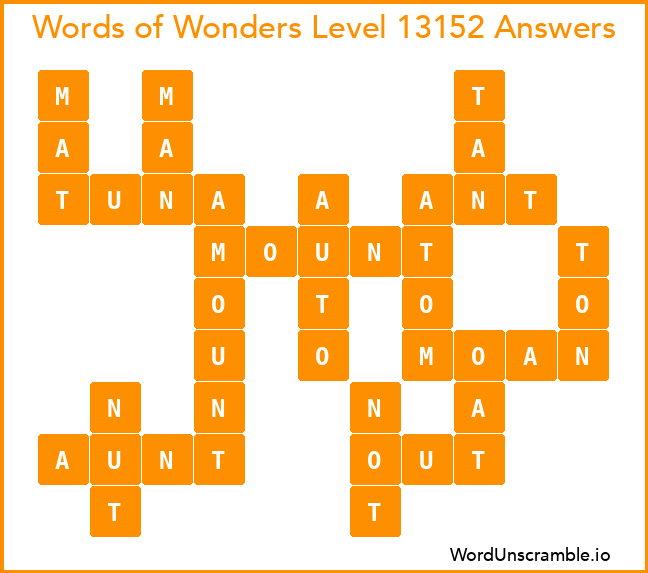 Words of Wonders Level 13152 Answers