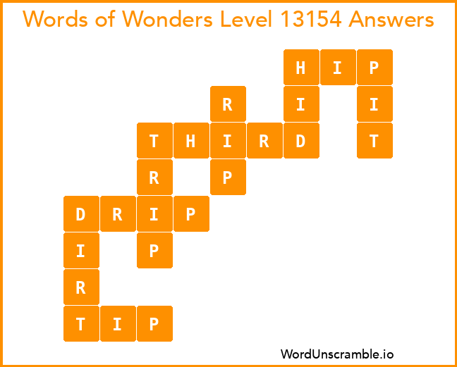 Words of Wonders Level 13154 Answers