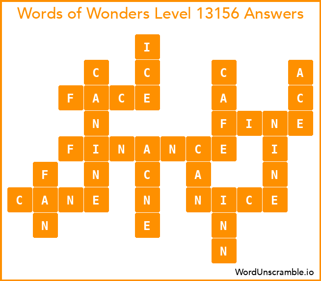 Words of Wonders Level 13156 Answers