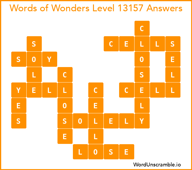 Words of Wonders Level 13157 Answers
