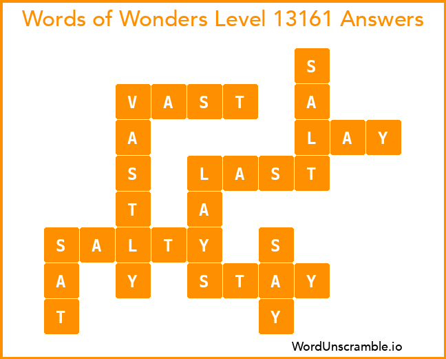 Words of Wonders Level 13161 Answers