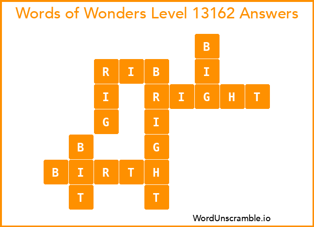 Words of Wonders Level 13162 Answers