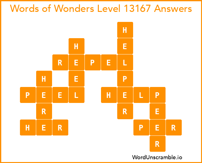 Words of Wonders Level 13167 Answers