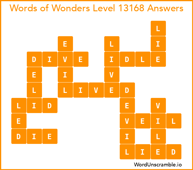 Words of Wonders Level 13168 Answers