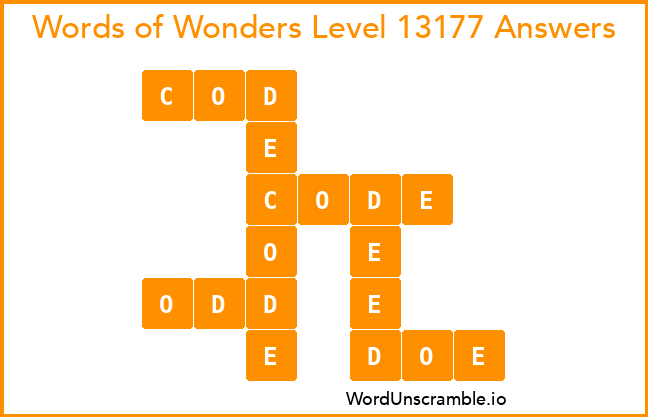 Words of Wonders Level 13177 Answers