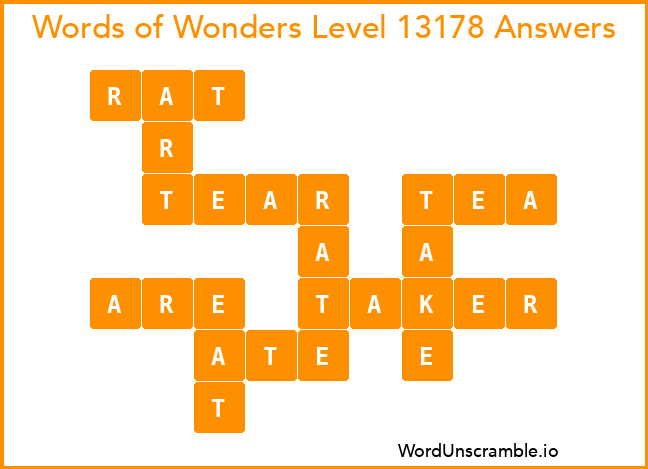 Words of Wonders Level 13178 Answers