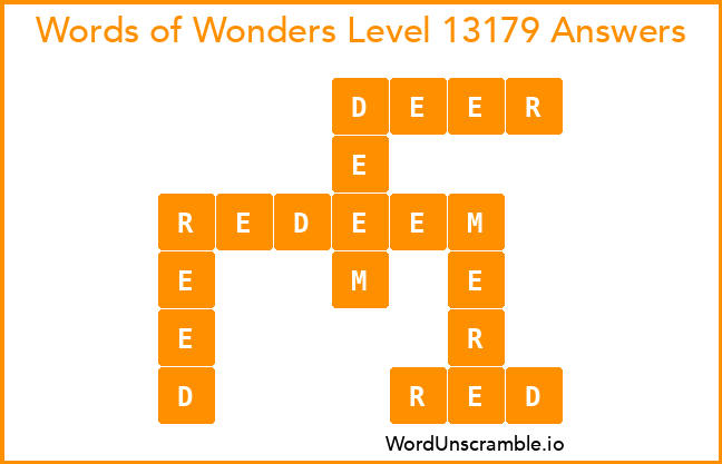 Words of Wonders Level 13179 Answers