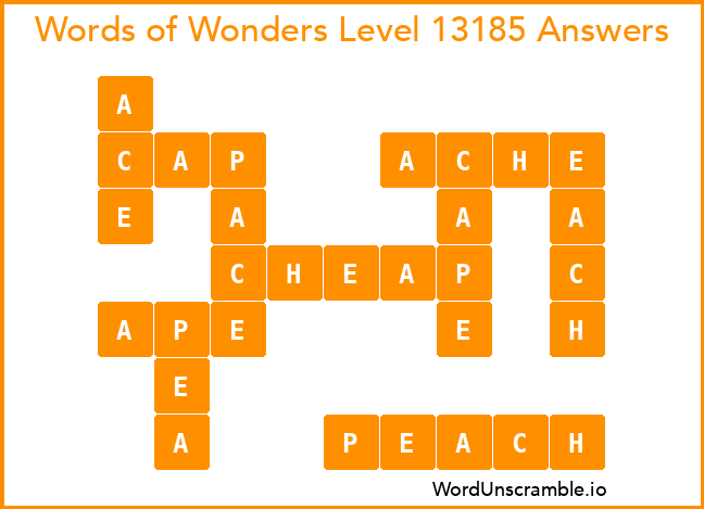 Words of Wonders Level 13185 Answers