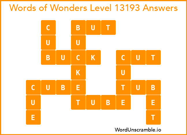 Words of Wonders Level 13193 Answers