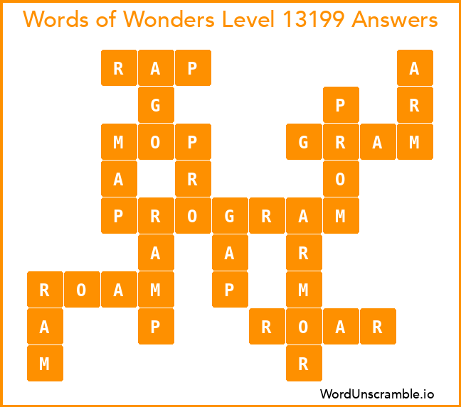 Words of Wonders Level 13199 Answers