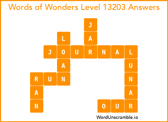 Words of Wonders Level 13203 Answers
