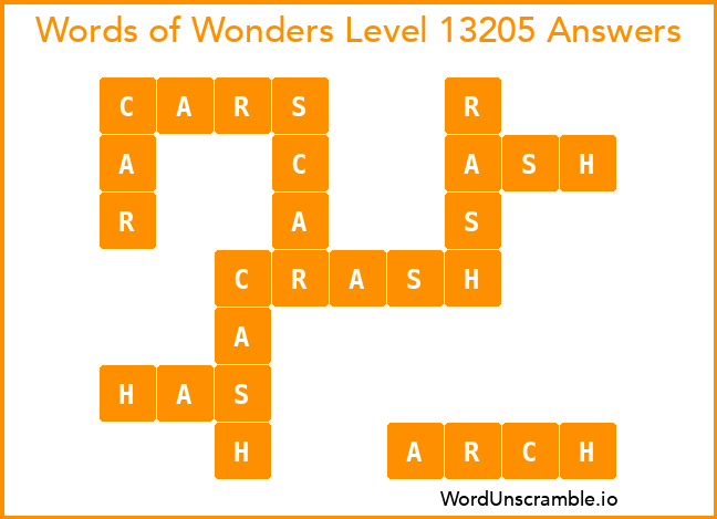 Words of Wonders Level 13205 Answers