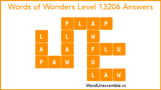 Words of Wonders Level 13206 Answers