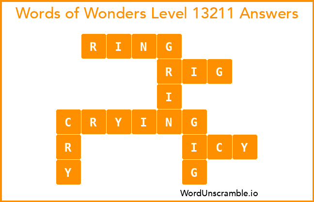 Words of Wonders Level 13211 Answers