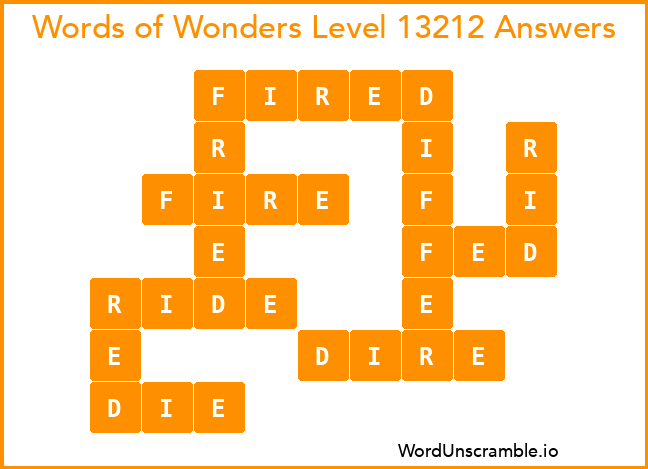 Words of Wonders Level 13212 Answers