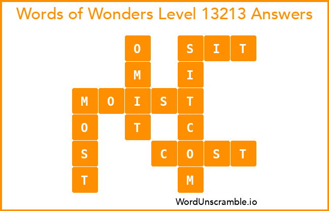 Words of Wonders Level 13213 Answers