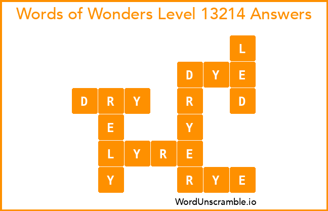 Words of Wonders Level 13214 Answers