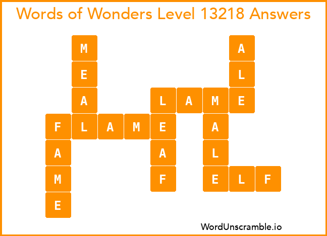 Words of Wonders Level 13218 Answers