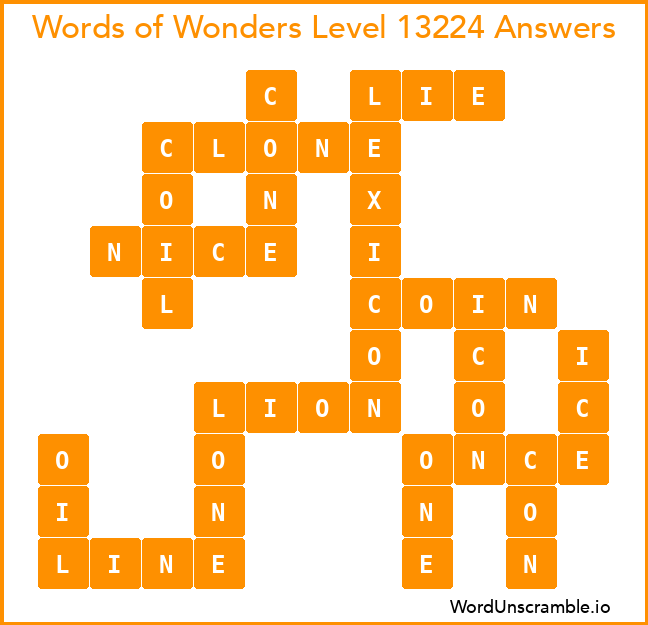 Words of Wonders Level 13224 Answers