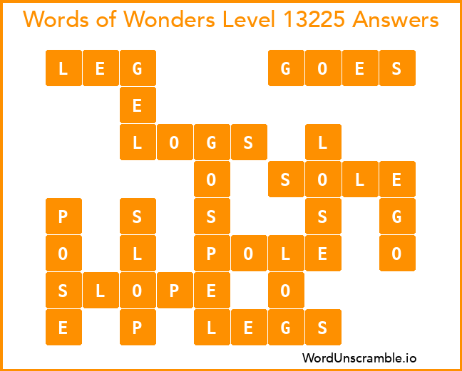 Words of Wonders Level 13225 Answers