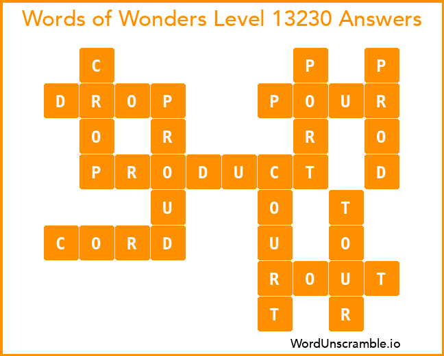Words of Wonders Level 13230 Answers