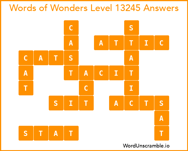 Words of Wonders Level 13245 Answers